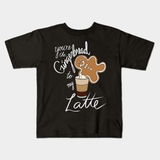 Hipster Holiday Holiday Pairings - You're the Gingerbread to my Latte Kids T-Shirt